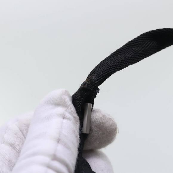 PRADA Accessory Pouch Nylon Black Silver Auth 96593 - Picture 10 of 16